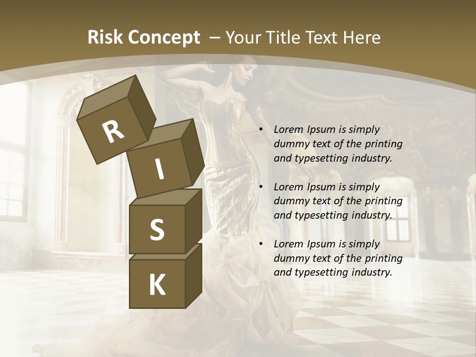 Female Glamor Fashion PowerPoint Template