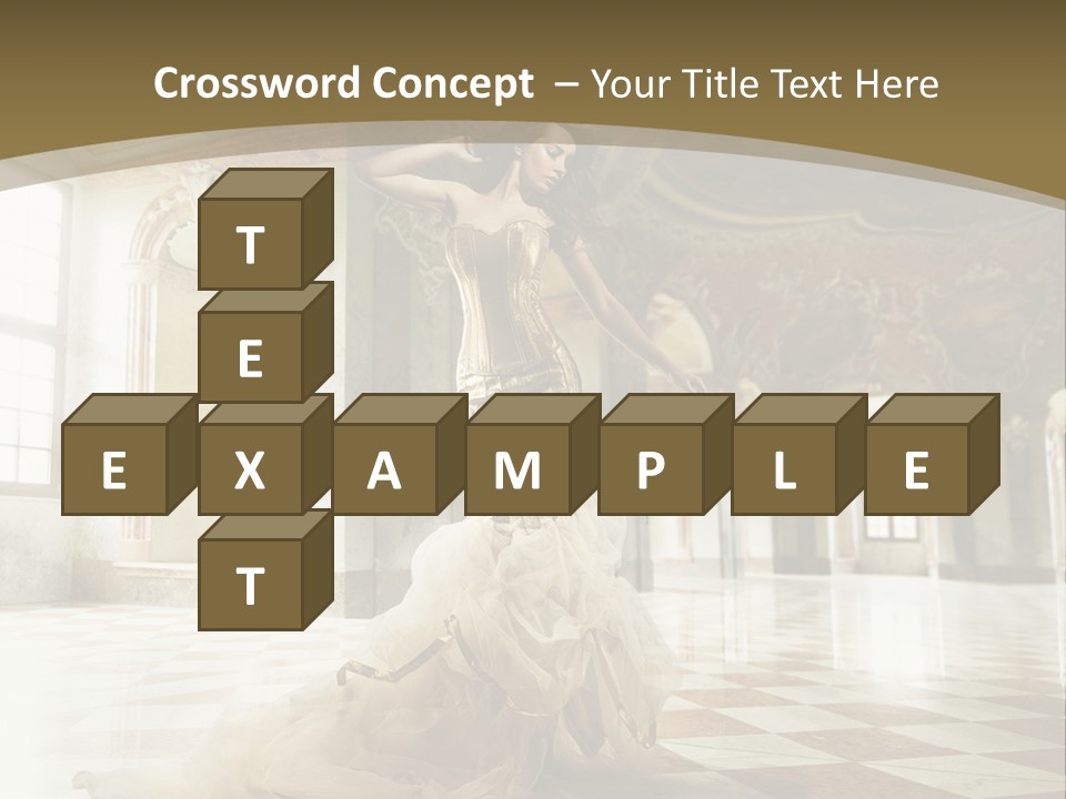 Female Glamor Fashion PowerPoint Template