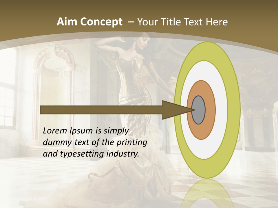 Female Glamor Fashion PowerPoint Template