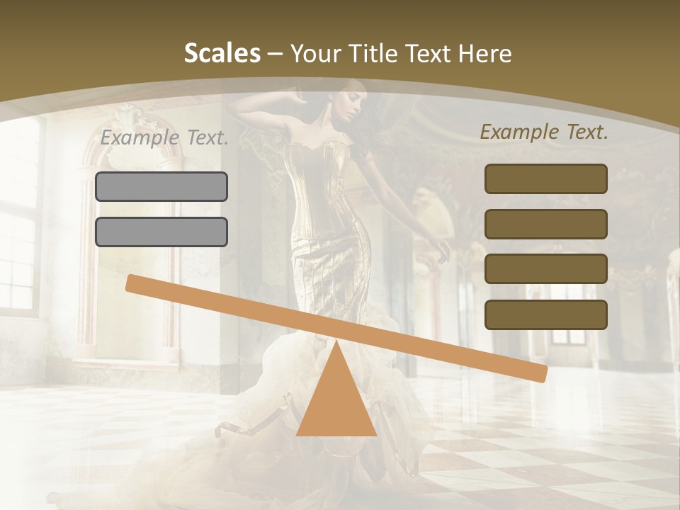 Female Glamor Fashion PowerPoint Template