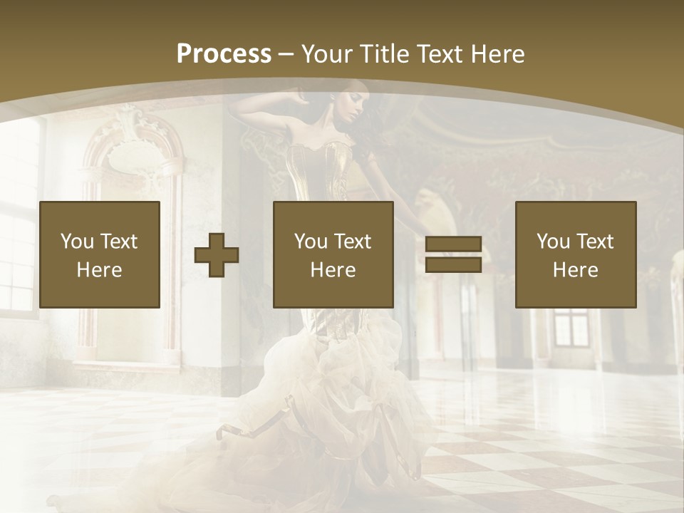 Female Glamor Fashion PowerPoint Template