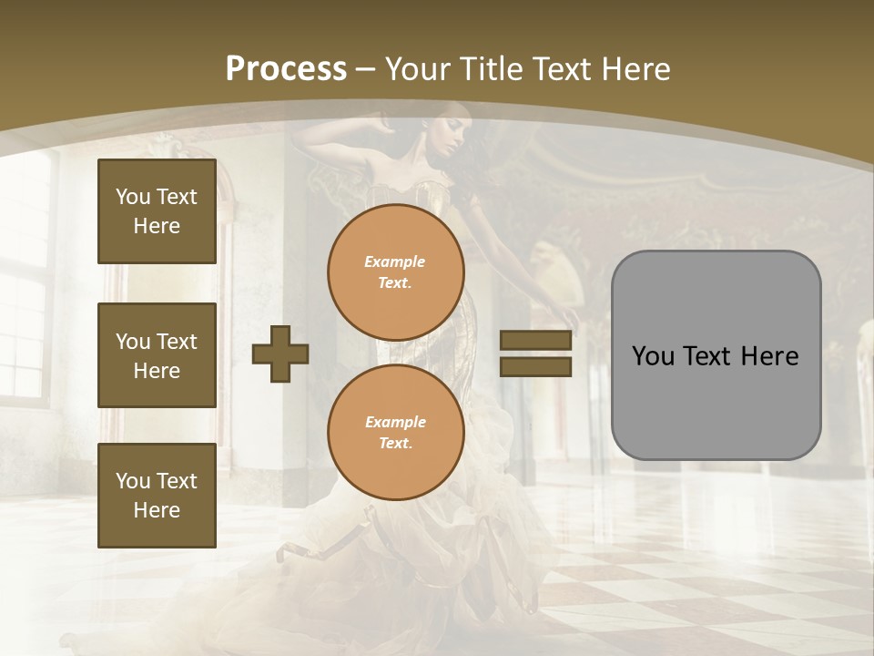 Female Glamor Fashion PowerPoint Template