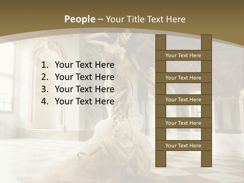Female Glamor Fashion PowerPoint Template