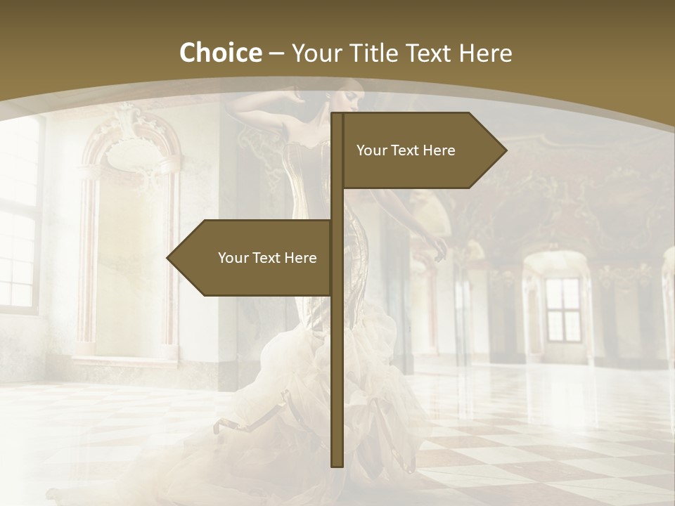 Female Glamor Fashion PowerPoint Template