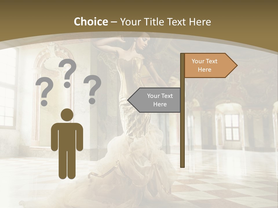 Female Glamor Fashion PowerPoint Template