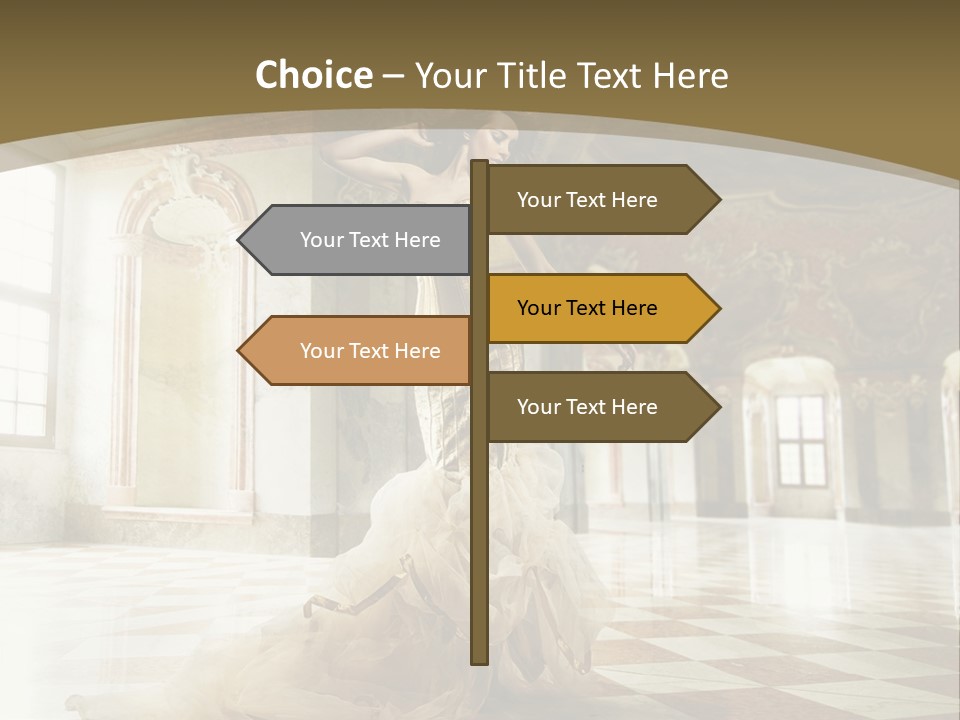 Female Glamor Fashion PowerPoint Template