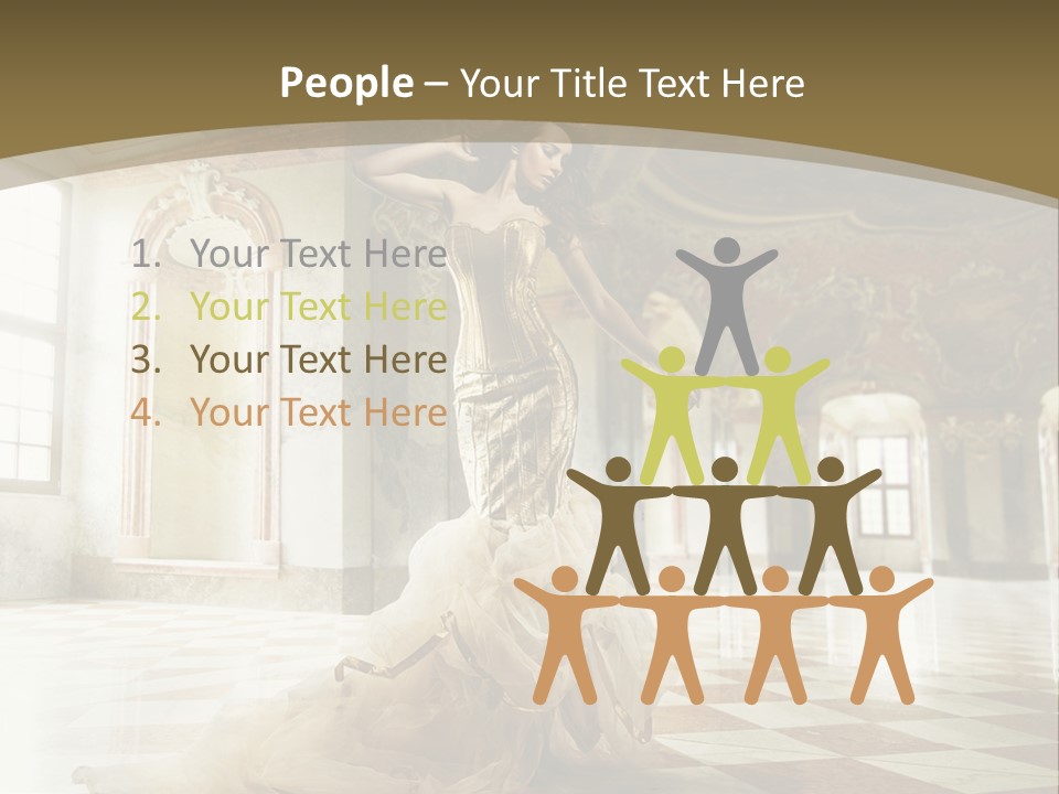 Female Glamor Fashion PowerPoint Template