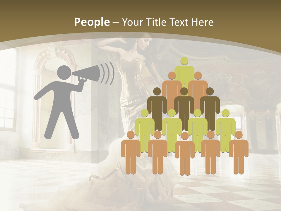 Female Glamor Fashion PowerPoint Template