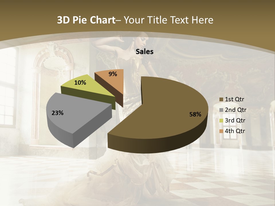 Female Glamor Fashion PowerPoint Template