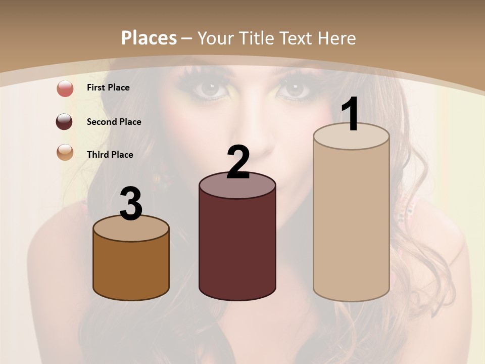 A Woman With A Birthday Cake With Candles On It PowerPoint Template