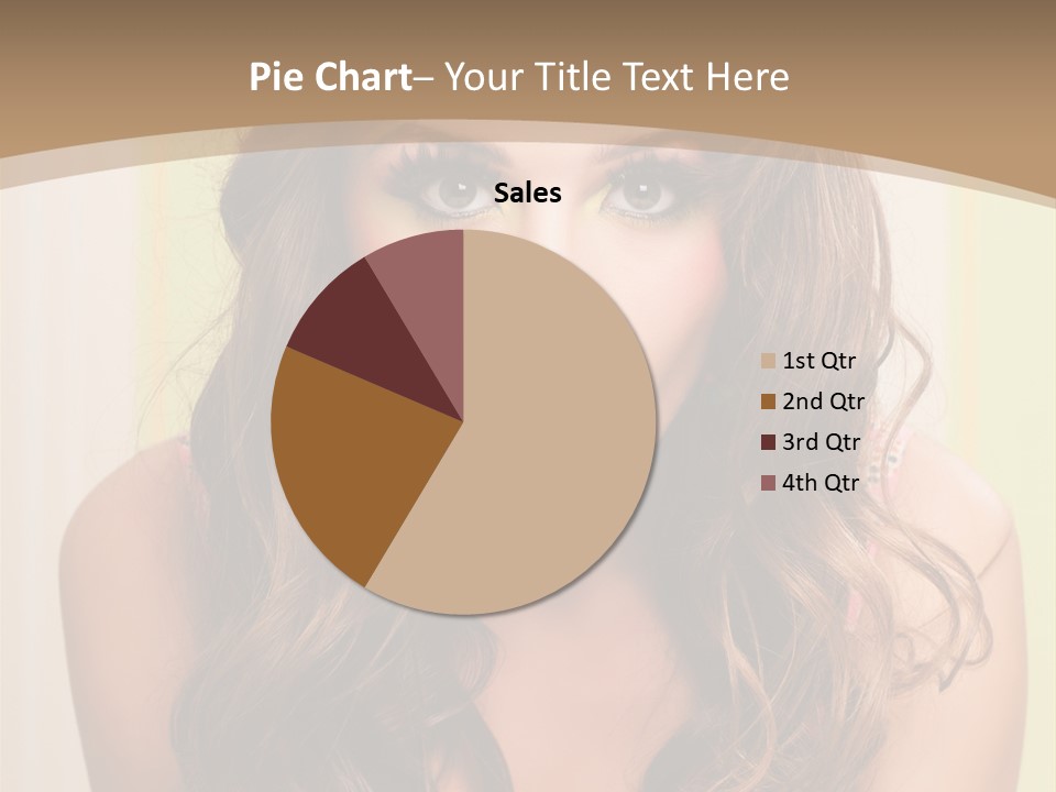 A Woman With A Birthday Cake With Candles On It PowerPoint Template