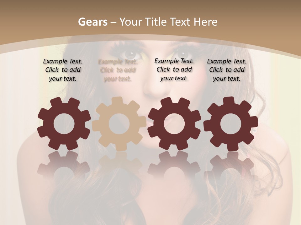 A Woman With A Birthday Cake With Candles On It PowerPoint Template