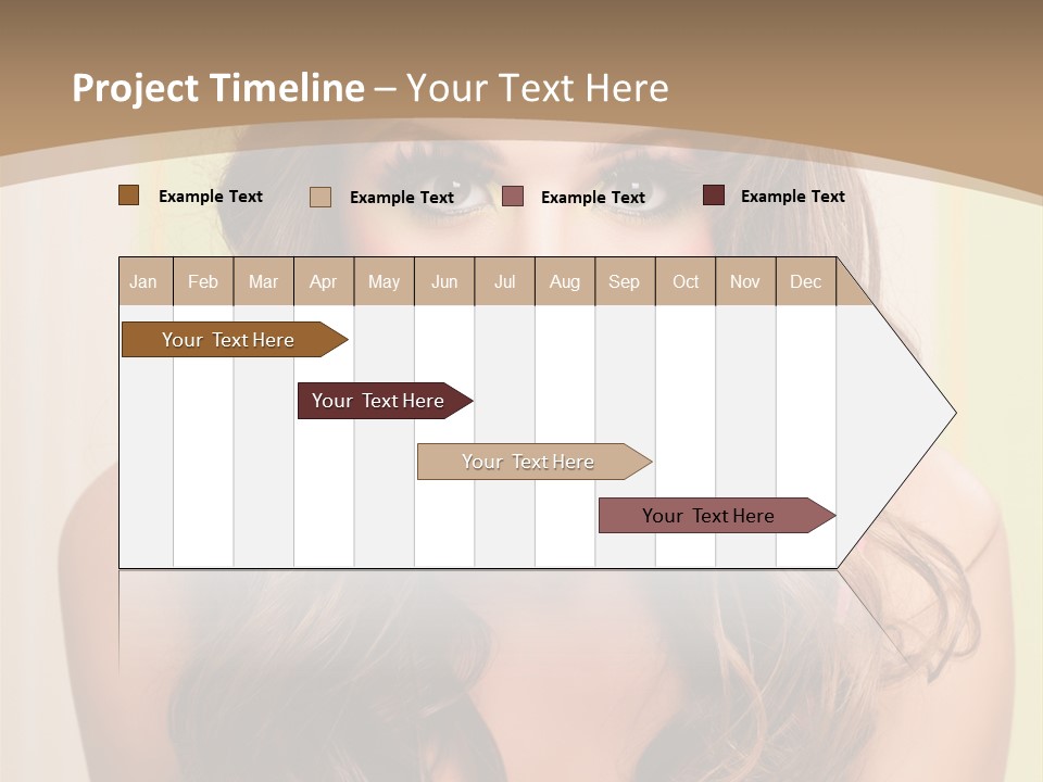 A Woman With A Birthday Cake With Candles On It PowerPoint Template