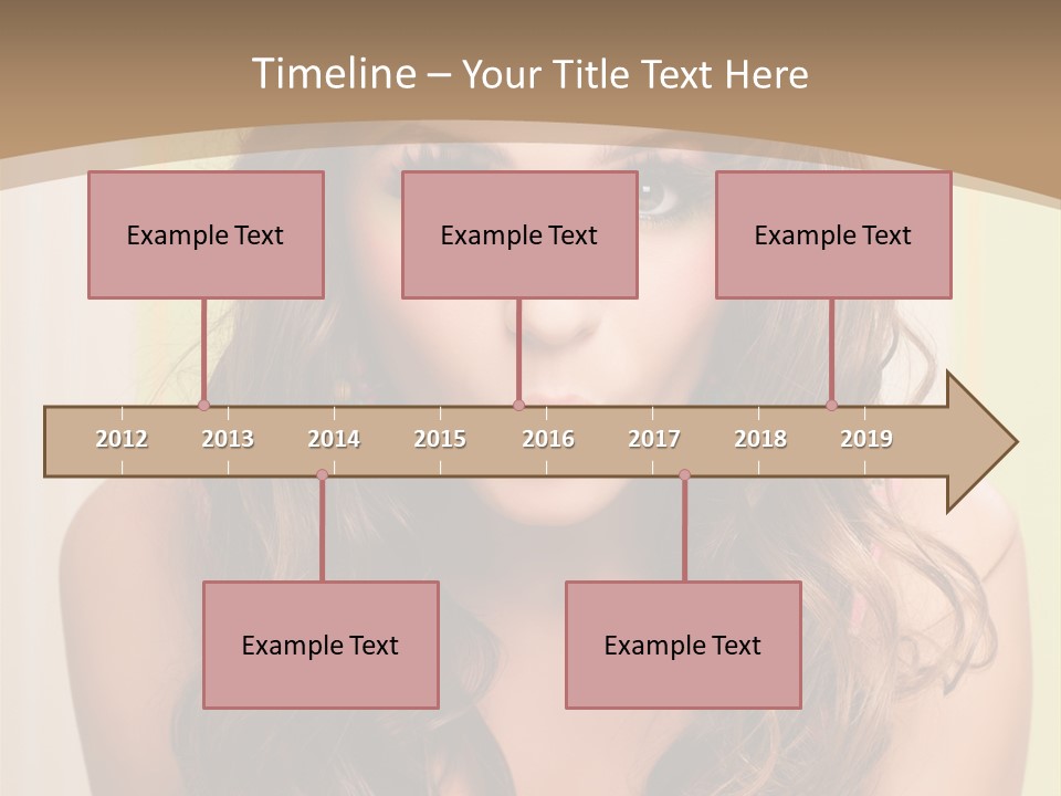 A Woman With A Birthday Cake With Candles On It PowerPoint Template