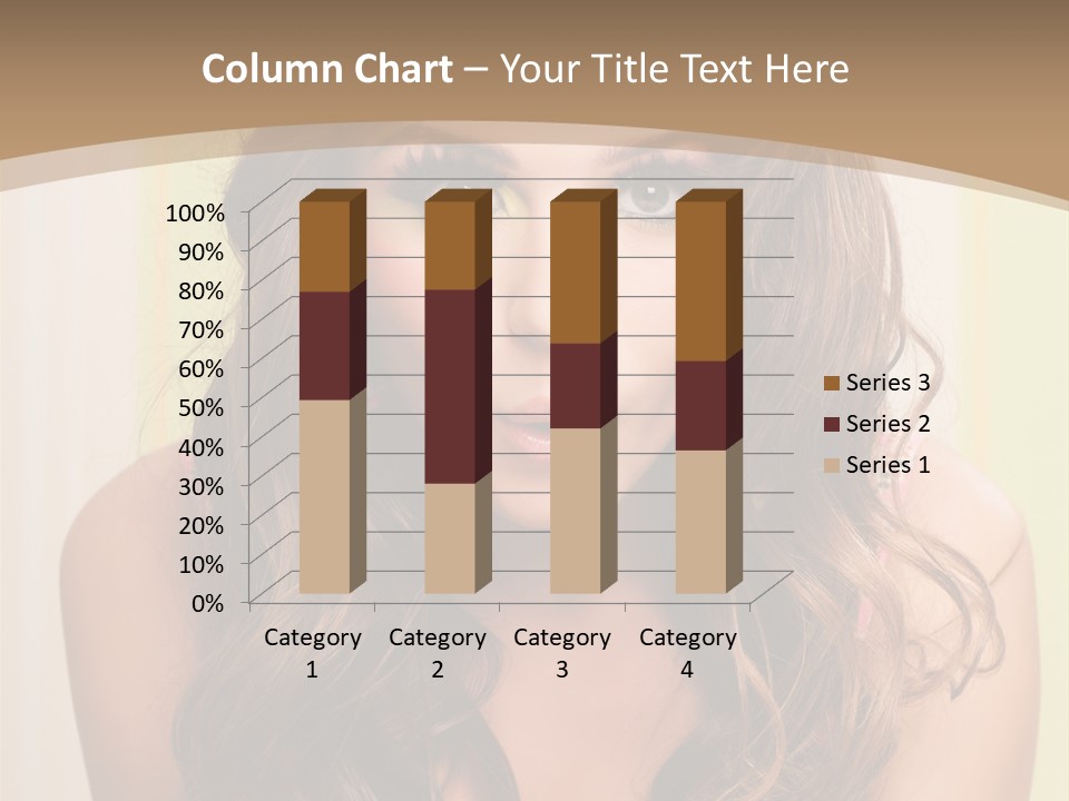 A Woman With A Birthday Cake With Candles On It PowerPoint Template