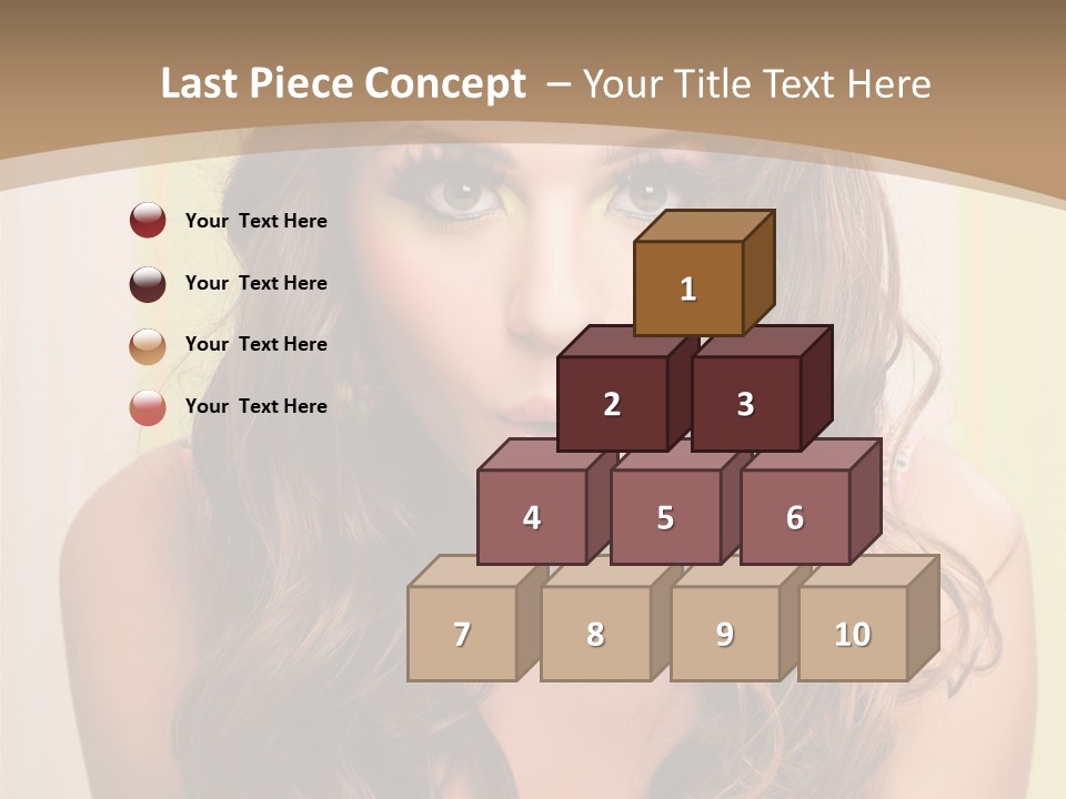 A Woman With A Birthday Cake With Candles On It PowerPoint Template