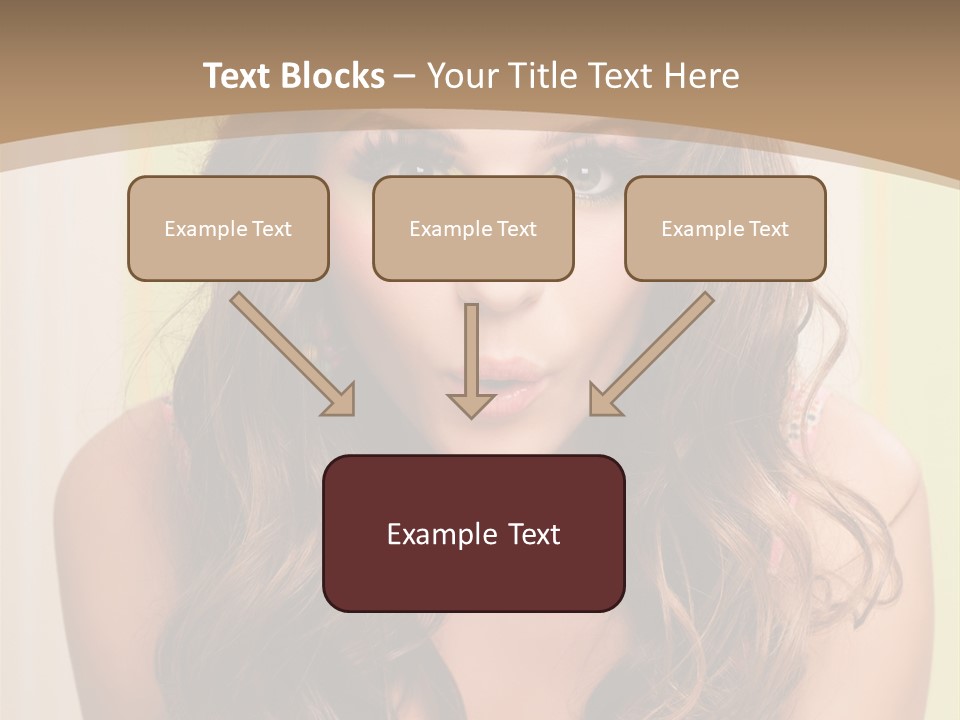 A Woman With A Birthday Cake With Candles On It PowerPoint Template