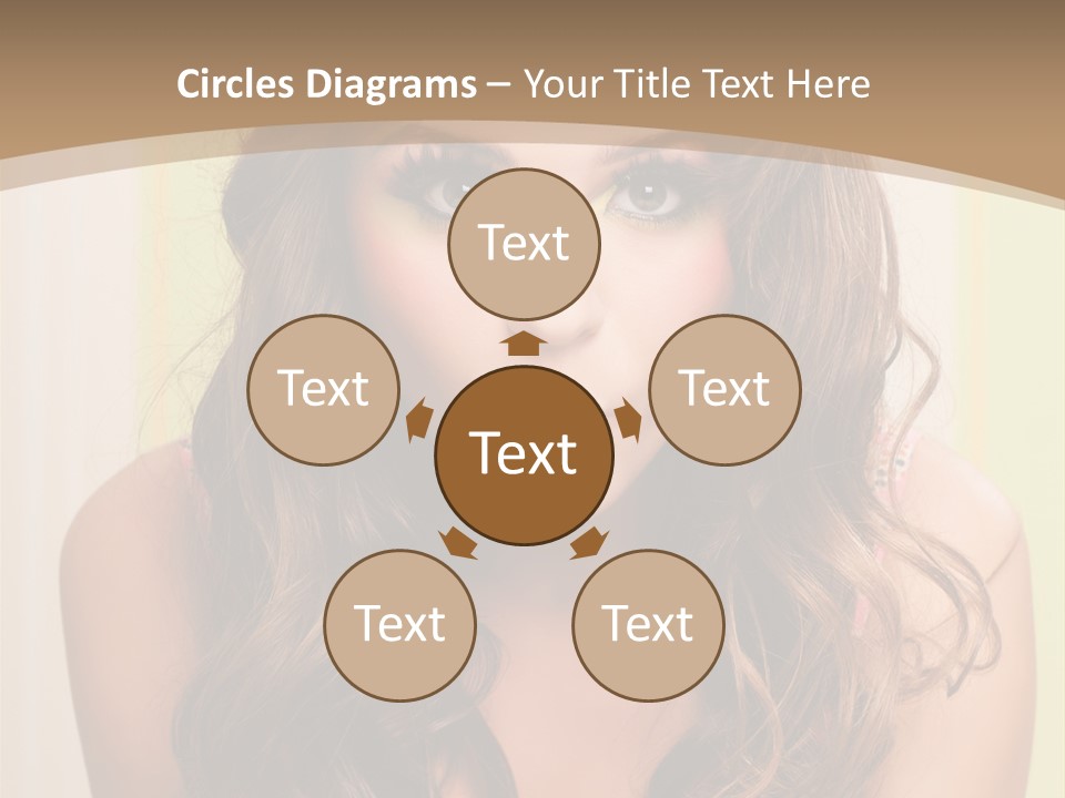 A Woman With A Birthday Cake With Candles On It PowerPoint Template