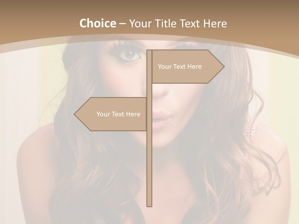 A Woman With A Birthday Cake With Candles On It PowerPoint Template