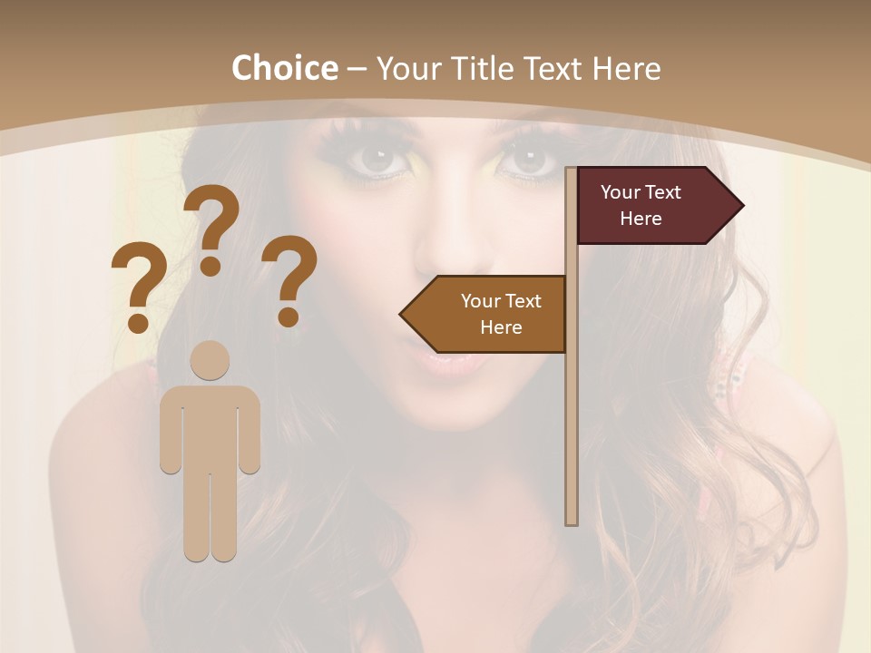 A Woman With A Birthday Cake With Candles On It PowerPoint Template