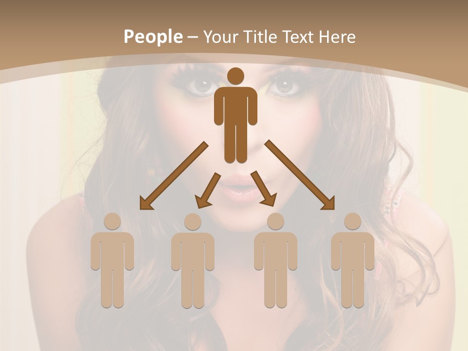 A Woman With A Birthday Cake With Candles On It PowerPoint Template