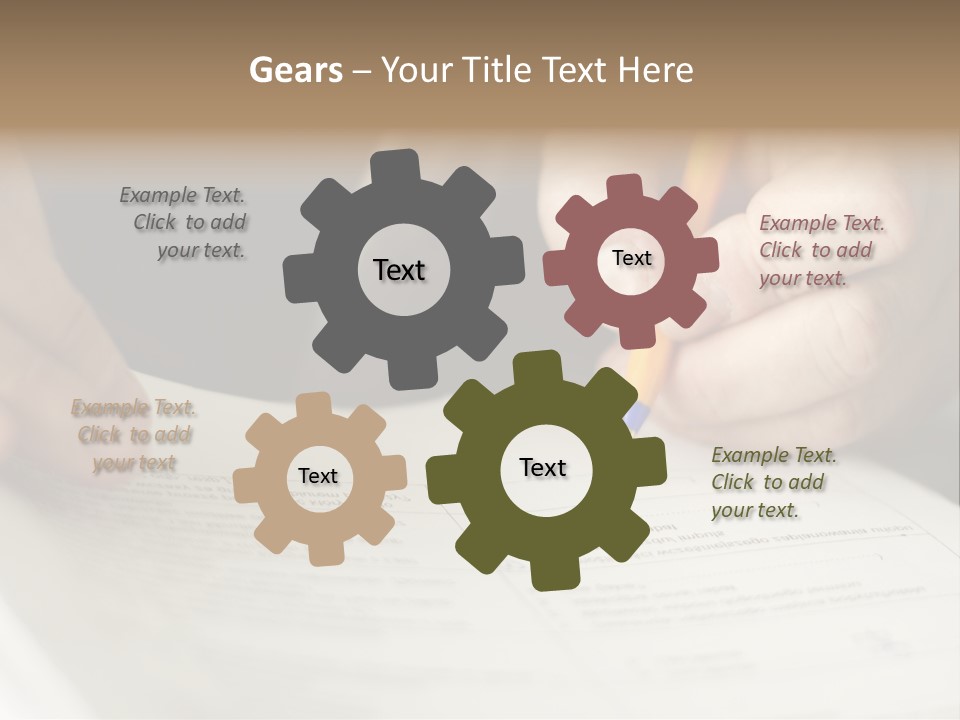 Ingredients Portion Meat PowerPoint Template