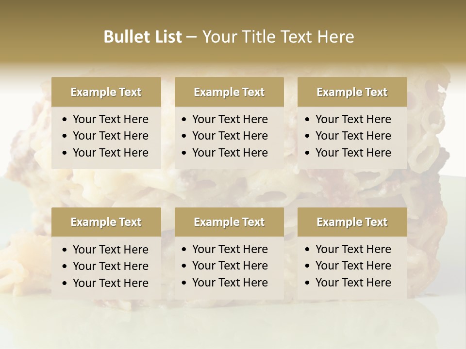 Ingredients Portion Meat PowerPoint Template
