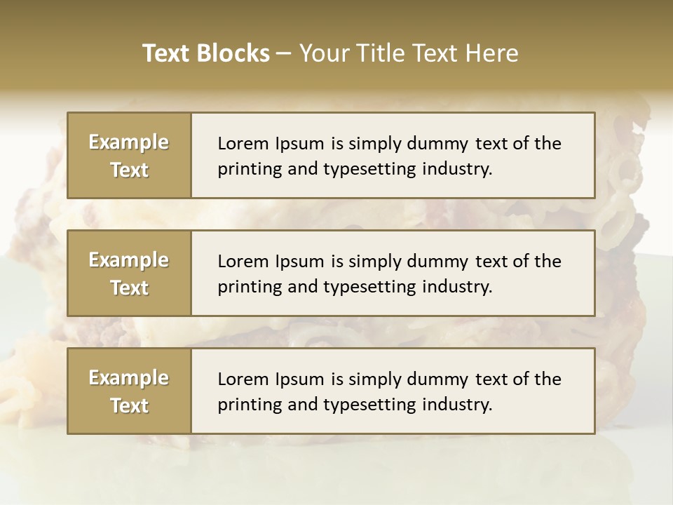 Ingredients Portion Meat PowerPoint Template