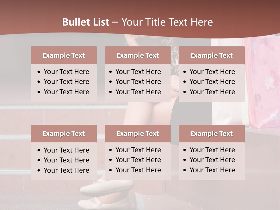 A Woman Sitting On Steps With Shopping Bags PowerPoint Template