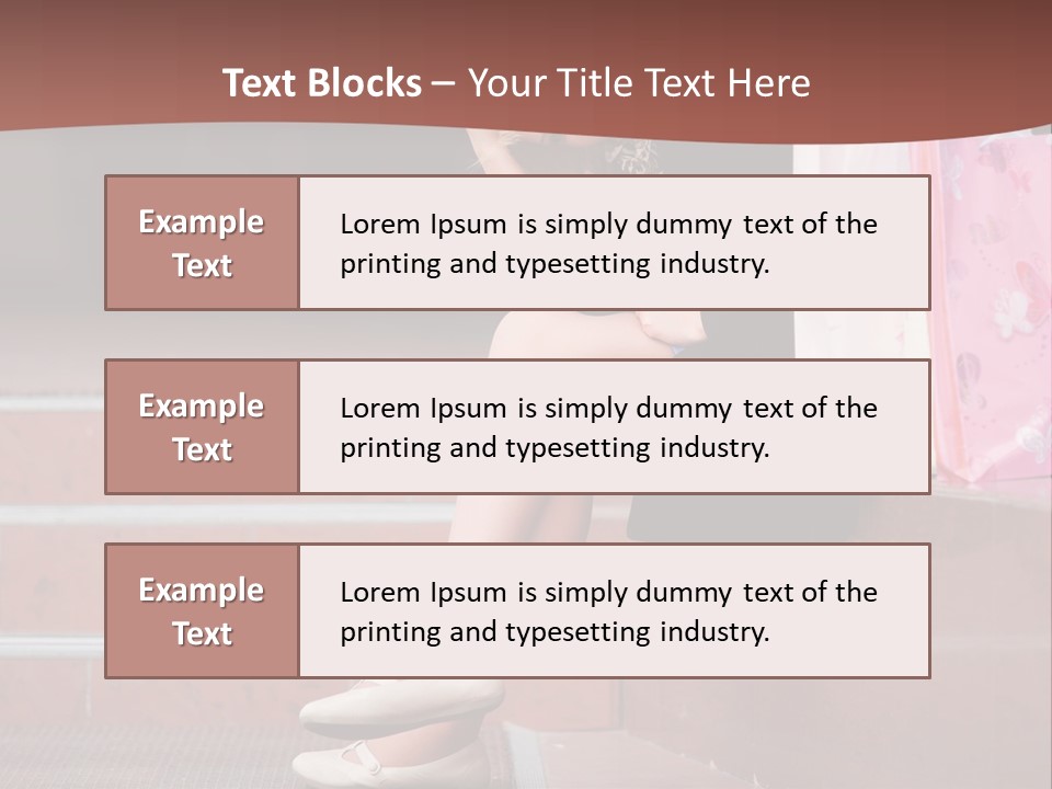 A Woman Sitting On Steps With Shopping Bags PowerPoint Template