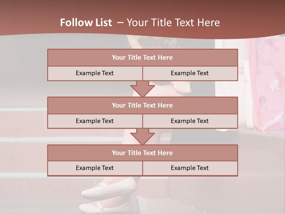 A Woman Sitting On Steps With Shopping Bags PowerPoint Template