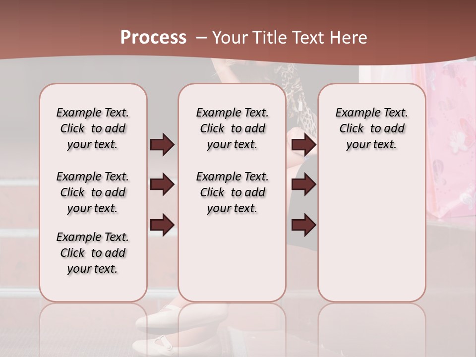 A Woman Sitting On Steps With Shopping Bags PowerPoint Template