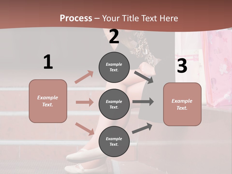 A Woman Sitting On Steps With Shopping Bags PowerPoint Template