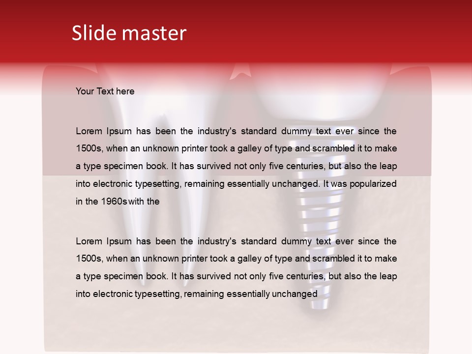 Closeup Dental Close PowerPoint Template