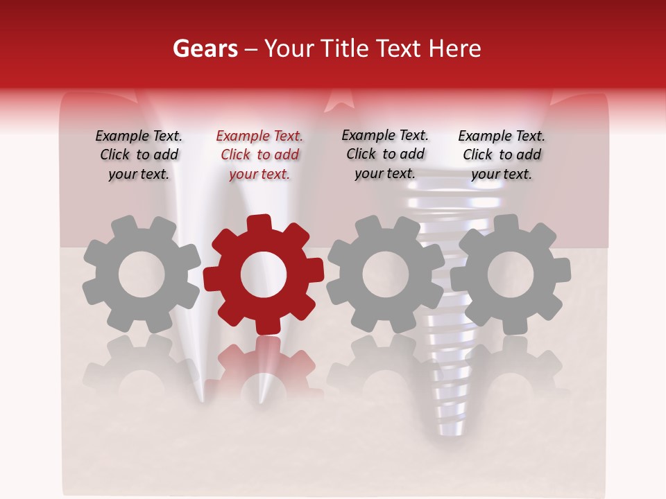 Closeup Dental Close PowerPoint Template