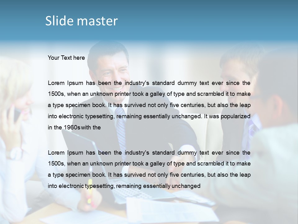 Corporate Unanimous Pile PowerPoint Template