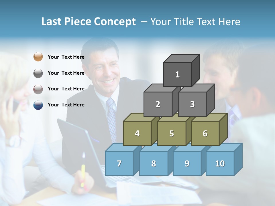 Corporate Unanimous Pile PowerPoint Template