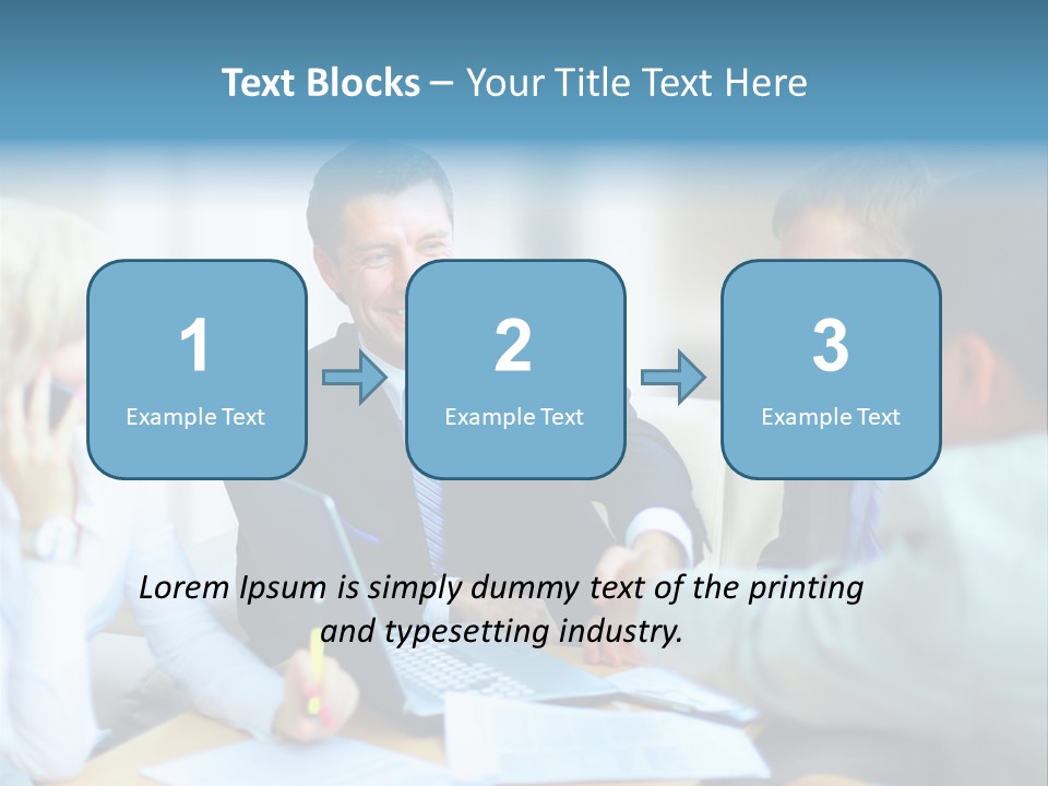 Corporate Unanimous Pile PowerPoint Template