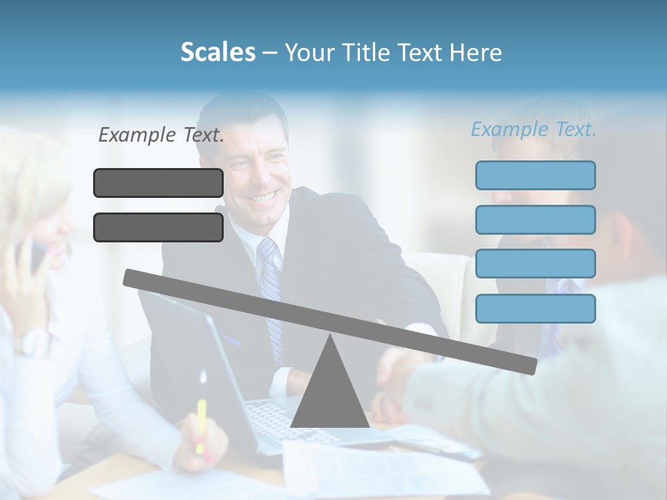 Corporate Unanimous Pile PowerPoint Template