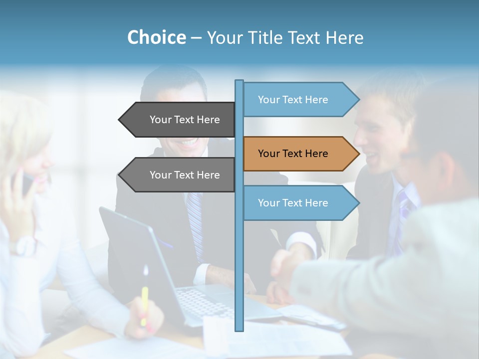 Corporate Unanimous Pile PowerPoint Template