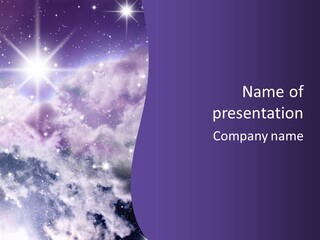 Infinity Spacescape Gas PowerPoint Template