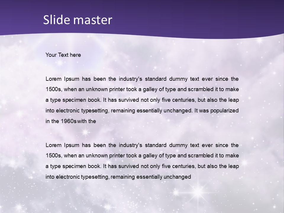 Infinity Spacescape Gas PowerPoint Template