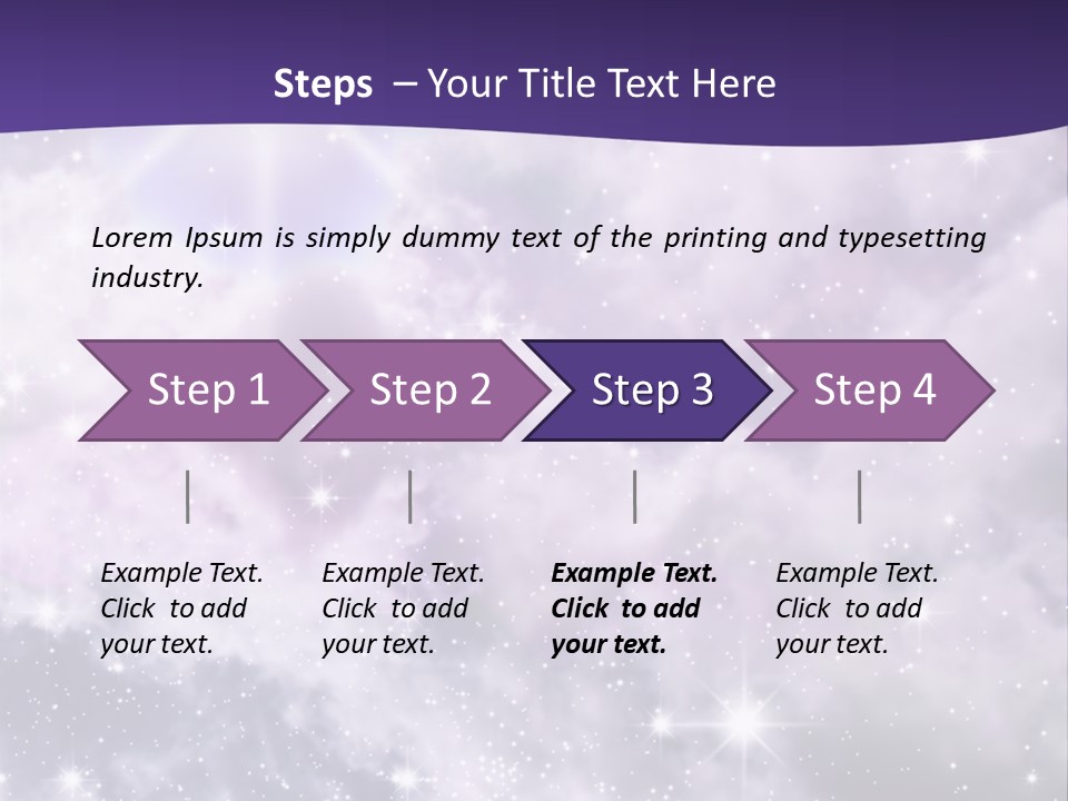 Infinity Spacescape Gas PowerPoint Template
