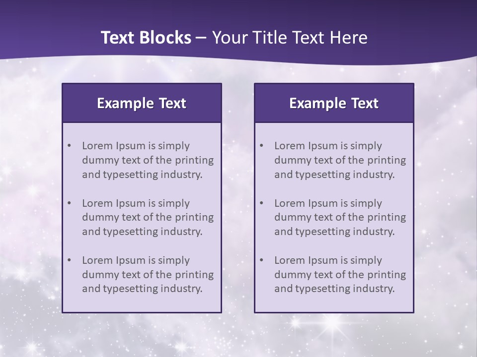 Infinity Spacescape Gas PowerPoint Template