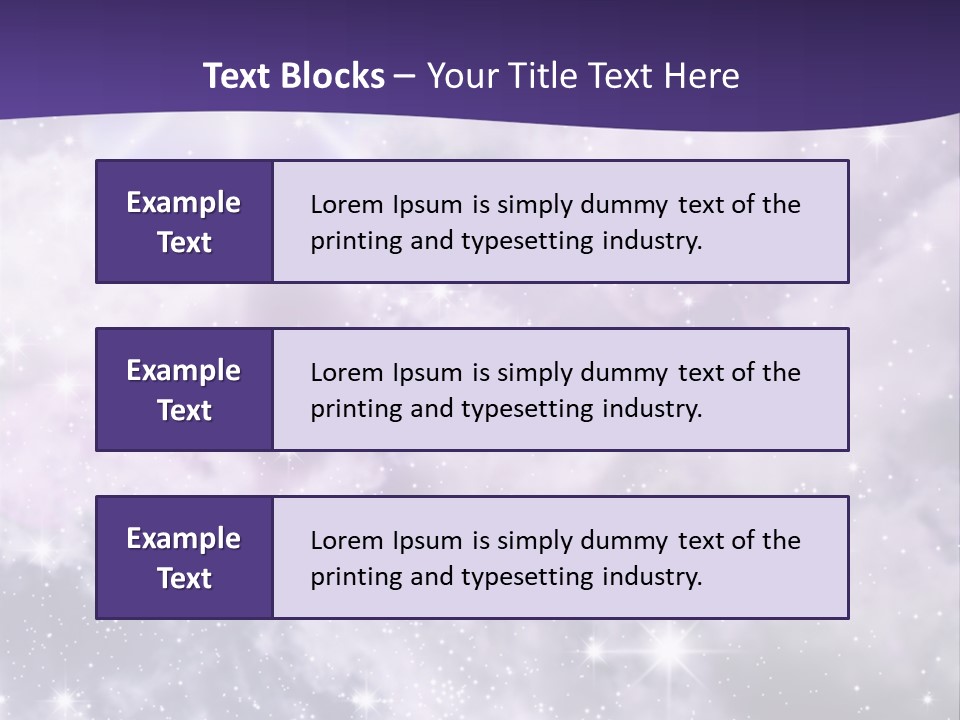 Infinity Spacescape Gas PowerPoint Template