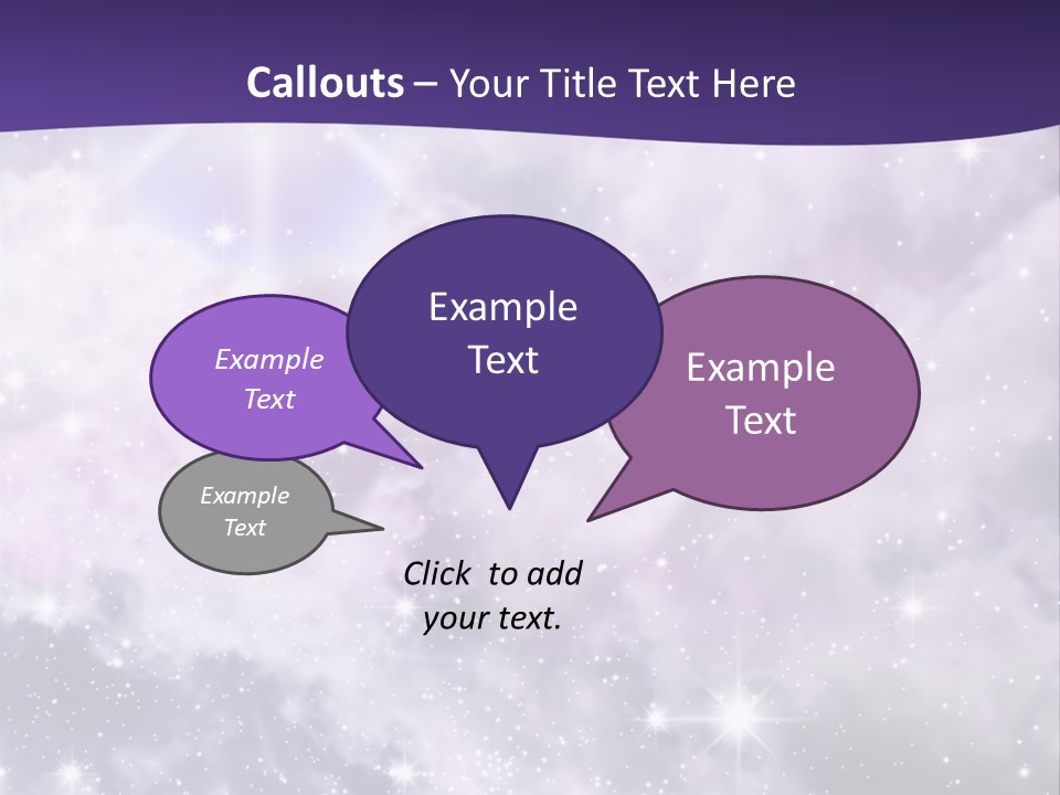 Infinity Spacescape Gas PowerPoint Template