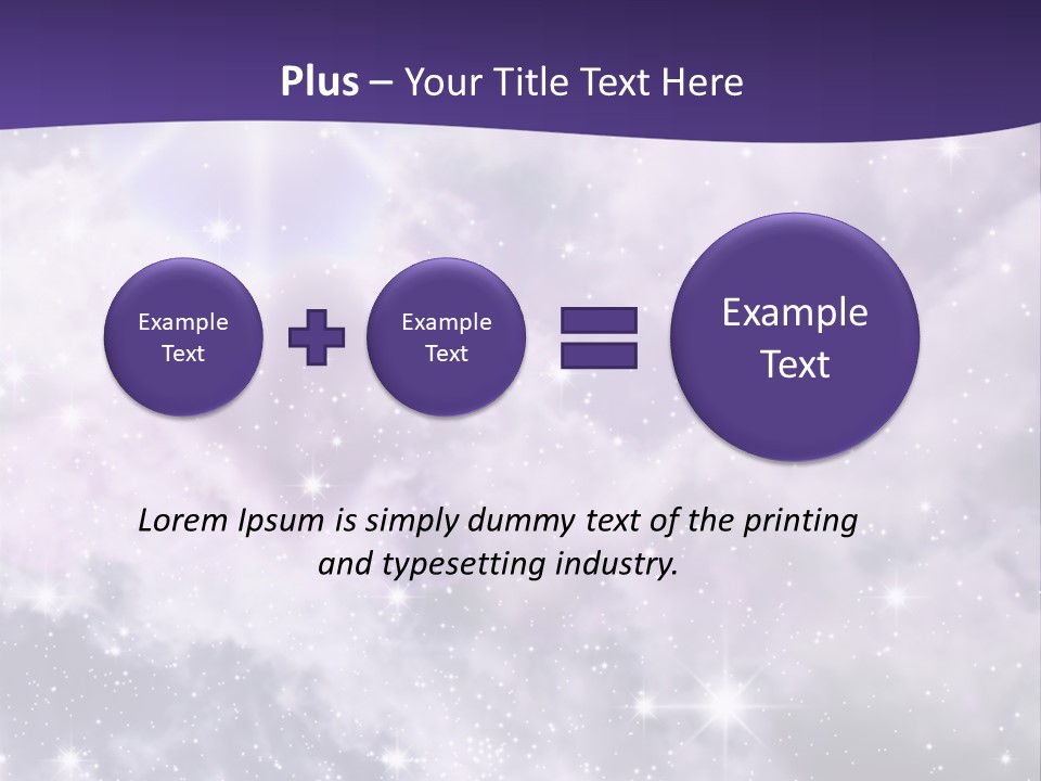Infinity Spacescape Gas PowerPoint Template