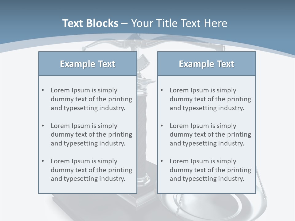 Brass Comparison Occupation PowerPoint Template