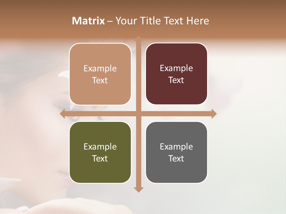 Dreams Spring Woman PowerPoint Template