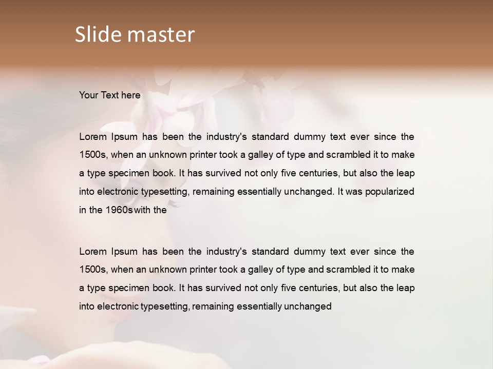 Dreams Spring Woman PowerPoint Template